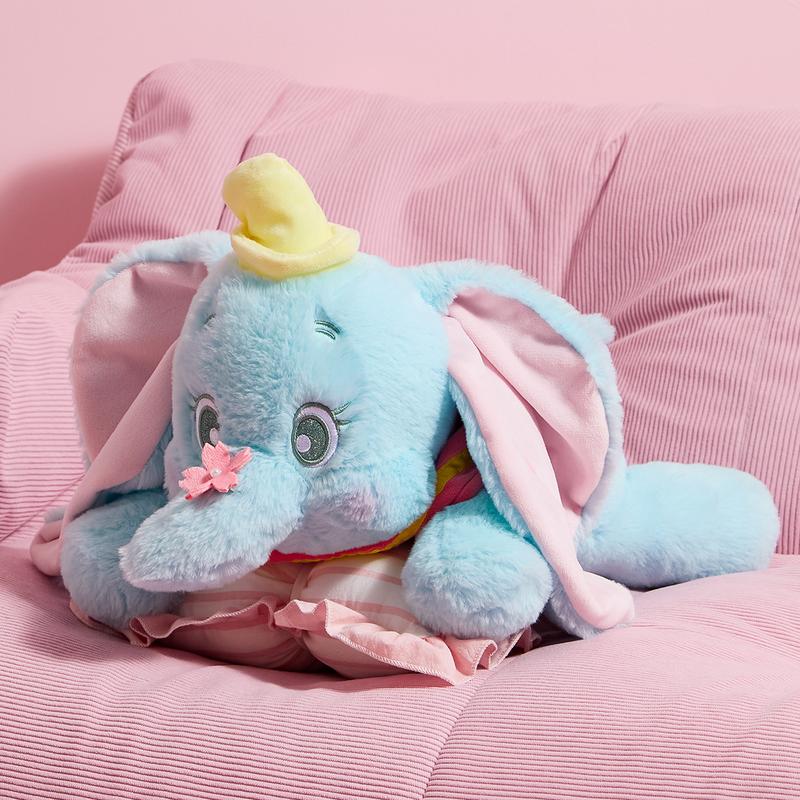 [CHRISTMAS GIFT] Disney Series Winnie the Pooh Stitch Dumbo Plush Figure – Sakura Pose Soft Toy Gift Versatile Huggable Pillow for Napping Gift for Kids Friends