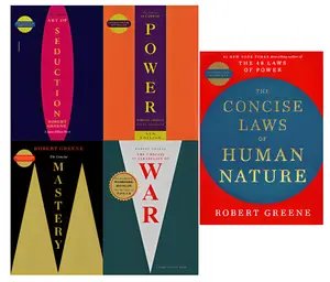 Robert Greene 5-Book Set (CONCISE EDITIONS) | 48 Laws of Power, Art of Seduction, Mastery & More