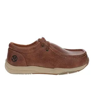 ROPER Mens Clearcut Round Toe Chukka Slip On Casual Shoes - Brown