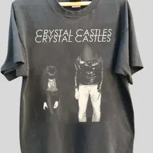 Crystal Castles Band Shirt, Vintage Electro Indie Tee, Retro 2000s Aesthetic Unisex Black T-Shirt