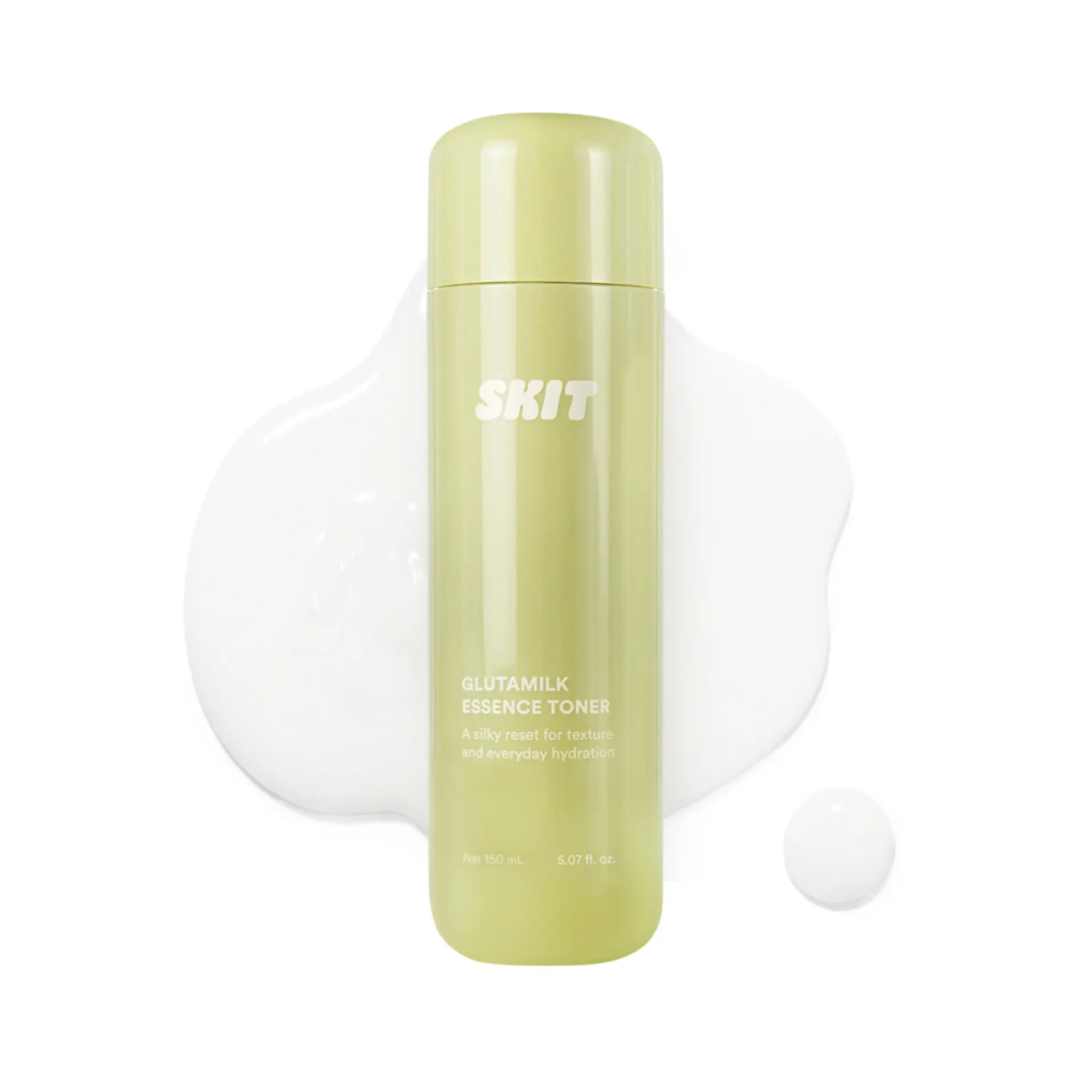 skit beauty GLUTAMILK Essence Toner | Glutathione + Hyaluronic Acid Milky Toner | Deep Hydration & Absorption Booster | For Dehydrated & Dull Skin