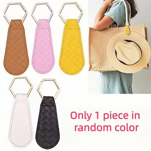 Leather Magnetic Hat Clip, Travel Sun Hat Handbag Hat Clip, Portable Magnet Hat Clip for Bags, Straw Hat Holder, Stylish Playful Charm, Fashion Bag Charms, 1 Piece