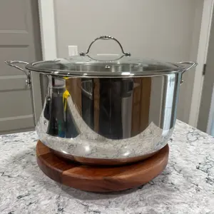 Vaporera de 15QT Acero Inoxidable Pot with Lid for Cooking