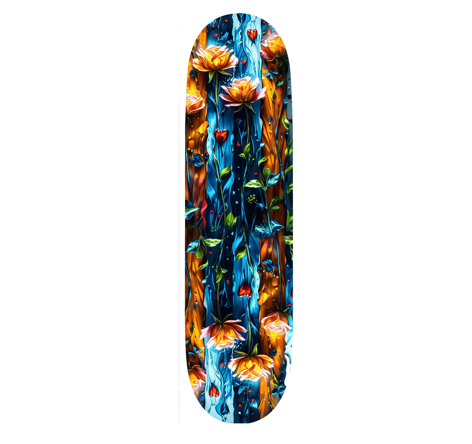 Stem Cell: Waterfall - Custom Skateboard Deck - Customizable Design with Precise Shaping and Versatile Use