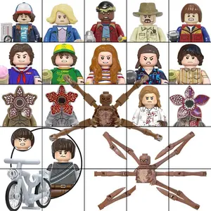Strangers Season 5 Mini Action Figure Building Block Eleven Dustin Lucas Model Doll Upside Down World Demogorgon Vecna Brick Toy