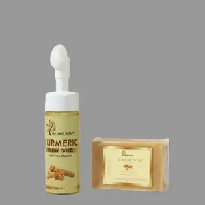 Face Cleanser and Turmeric Soap Skincare Set with Natural Ingredients 120ml