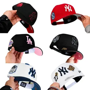 New Era MLB 59FIFTY Snapback Cap - NY Yankees/LA Dodgers Anniversary Patch, Unisex Classic Sport Streetwear Adjustable Collectible Sports Headwear
