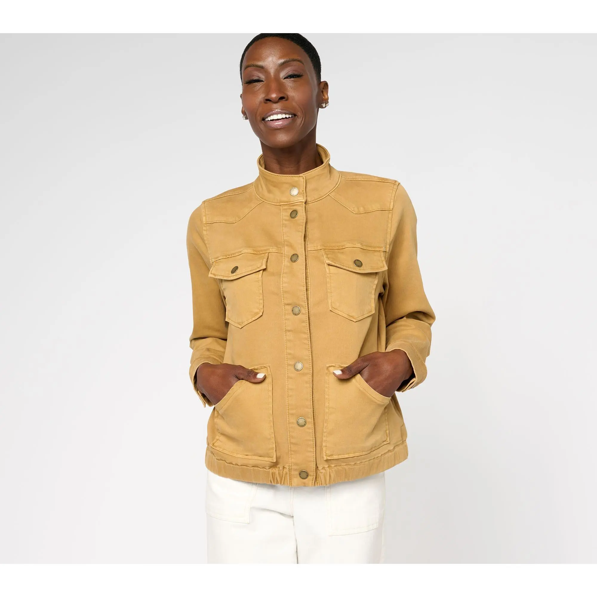 Belle Boho by Kim Gravel Vintage-Style Utility Jacket