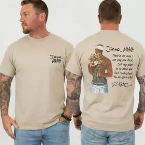 Dear Mama Tupac T-Shirt, Vintage Rap Graphic Tee, Hip Hop Streetwear Shirt, Father’s Day Gift for Dad, Men Wear Unisex Cotton Casual Top