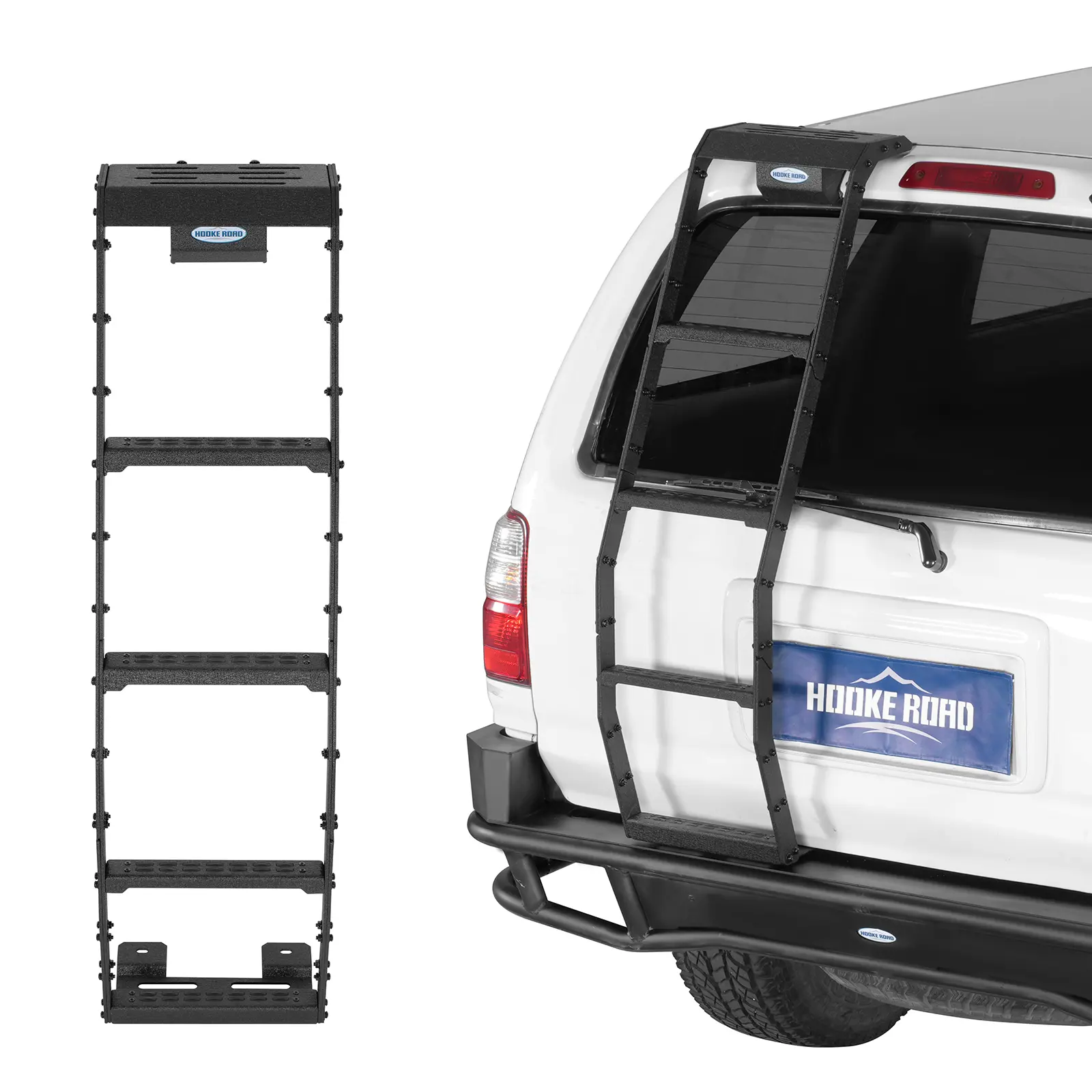 Hooke Road Rear Hatch Ladder for 1996-2002 Toyota 4Runner w/o Factory Rear Spoiler