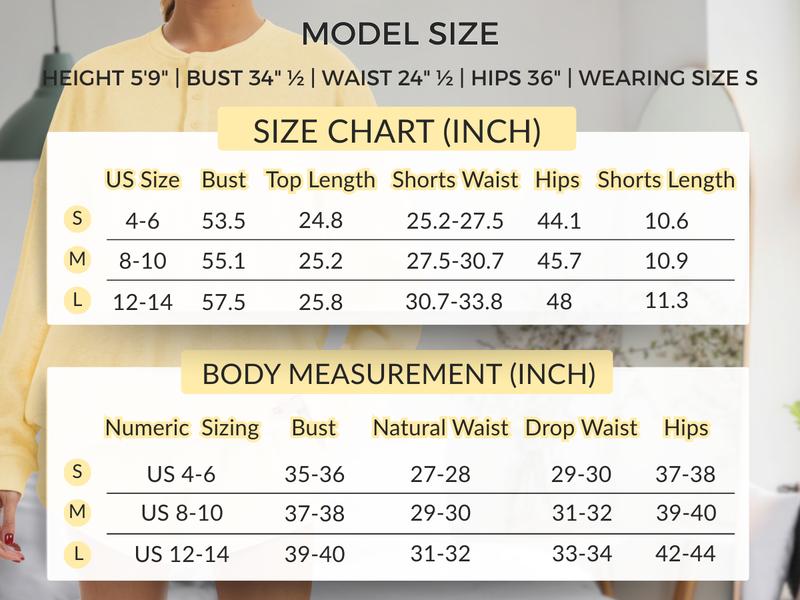 AnotherChill Women's Oversized Waffle Knit Lounge Set – Long Sleeve Henley Sweatshirt and High Waisted Shorts 2 Piece Casual Outfit