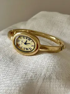 Vintage Style Women's Watch, Elegant Oval Dial, Retro Design, Perfect Gift for Valentine's Day, Daily Wear, Birthdays & Parties, Vintage Quartz Watch