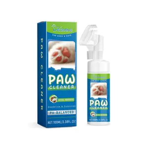 Pet Paw Cleaner & Balm for Dogs & Cats, No-Rinse 5 Oz Paw Cleaner, Heals Dry Cracked Paws, Dog & Cat Paw Care, Lick Safe, Soft Paws, Natural Paw Moisturizer