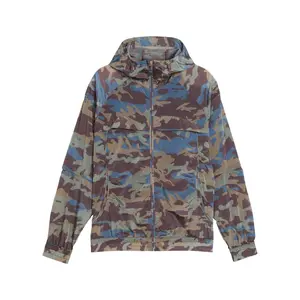 PUMA Mens Clrt Camo Ripstop Jacket Athletic Outerwear Casual - Purple