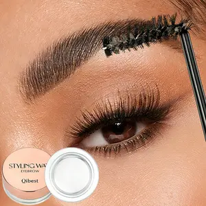 Long Lasting Eyebrow Styling Wax Quick Drying Transparent Smooth Lightweight No Clumping With 90 Degree Spiral Brow Brush