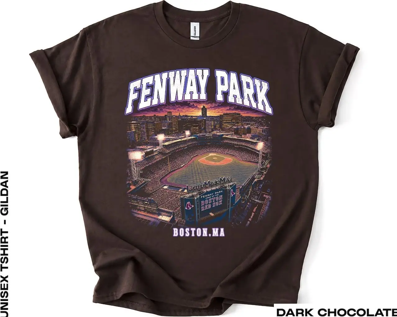 Fenway Park Vintage 90s Graphic Shirt, Boston Baseball Stadium Shirt, Vintage Fenway Park Tee, Boston Baseball Fan Gift Cotton