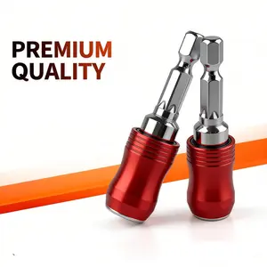 2Pcs Magnetic Quick Change Impact Bit Holder Set, 1/4" Hex Drive 2.5" Extension Bar, Powerful Magnetic Screwdriver Bit Holder for DIY, Home Improvement, Drill & Power Tools