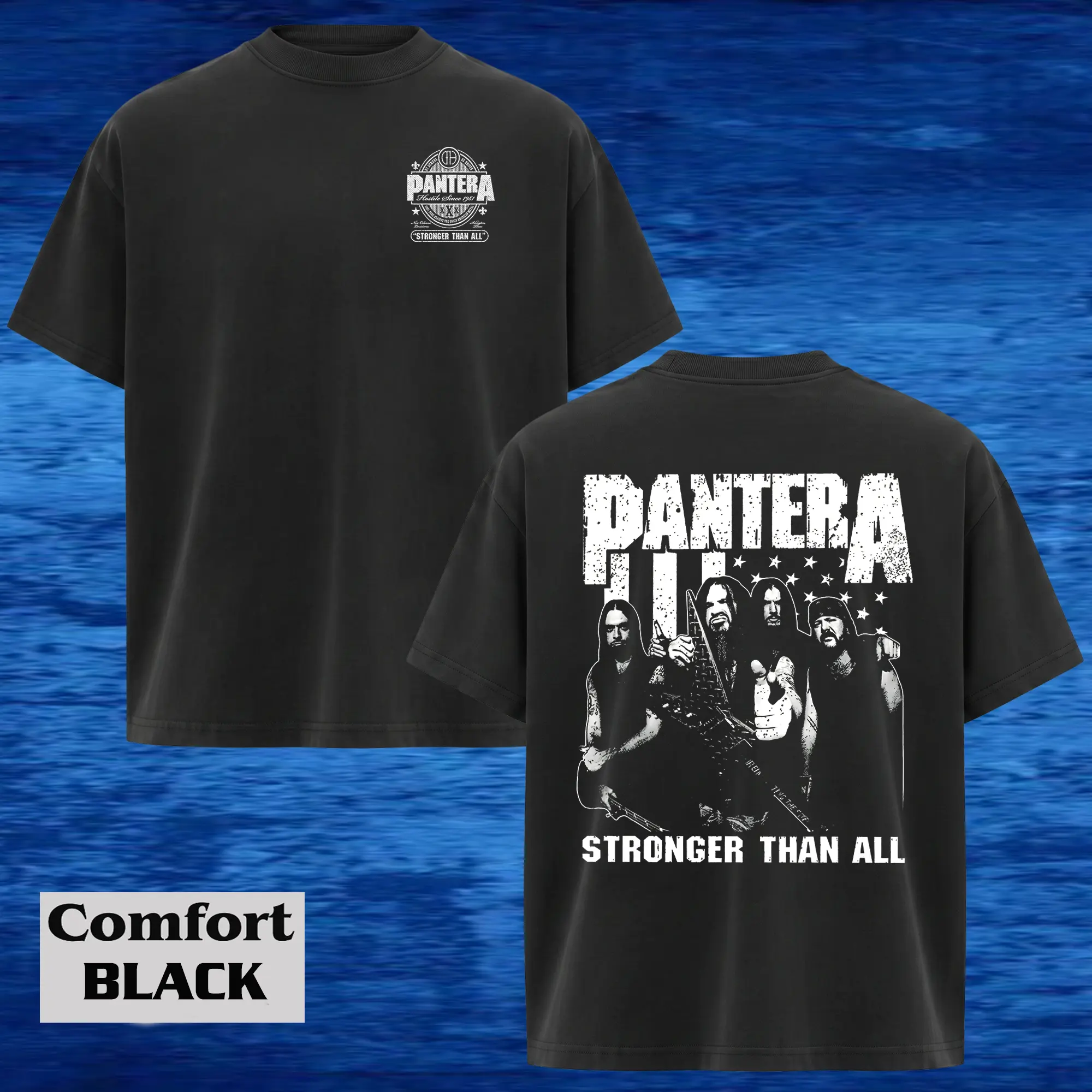 Vintage Pantera "Stronger Than All" Heavy Metal Unisex Rock Band Cotton Comfort T-Shirt, Y2K Outfits Top Menswear Clothing Pantera Merch, Concert Merch, Summer Outfits, Gift For Fans