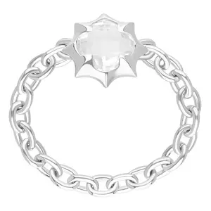 Margo Manhattan Sterling Silver Rock Crystal Zoey Ring
