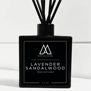 Lavender Sandalwood Reed Diffuser - Lavender, Sandalwood, and Grounding Woods (5 oz)