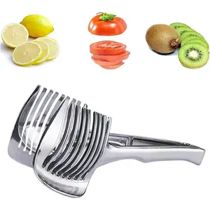Stainless Steel Lemon Slicer, Multi-Functional Fruit and Vegetable Cutter, Home Kitchen Tool, Kitchen Accessories