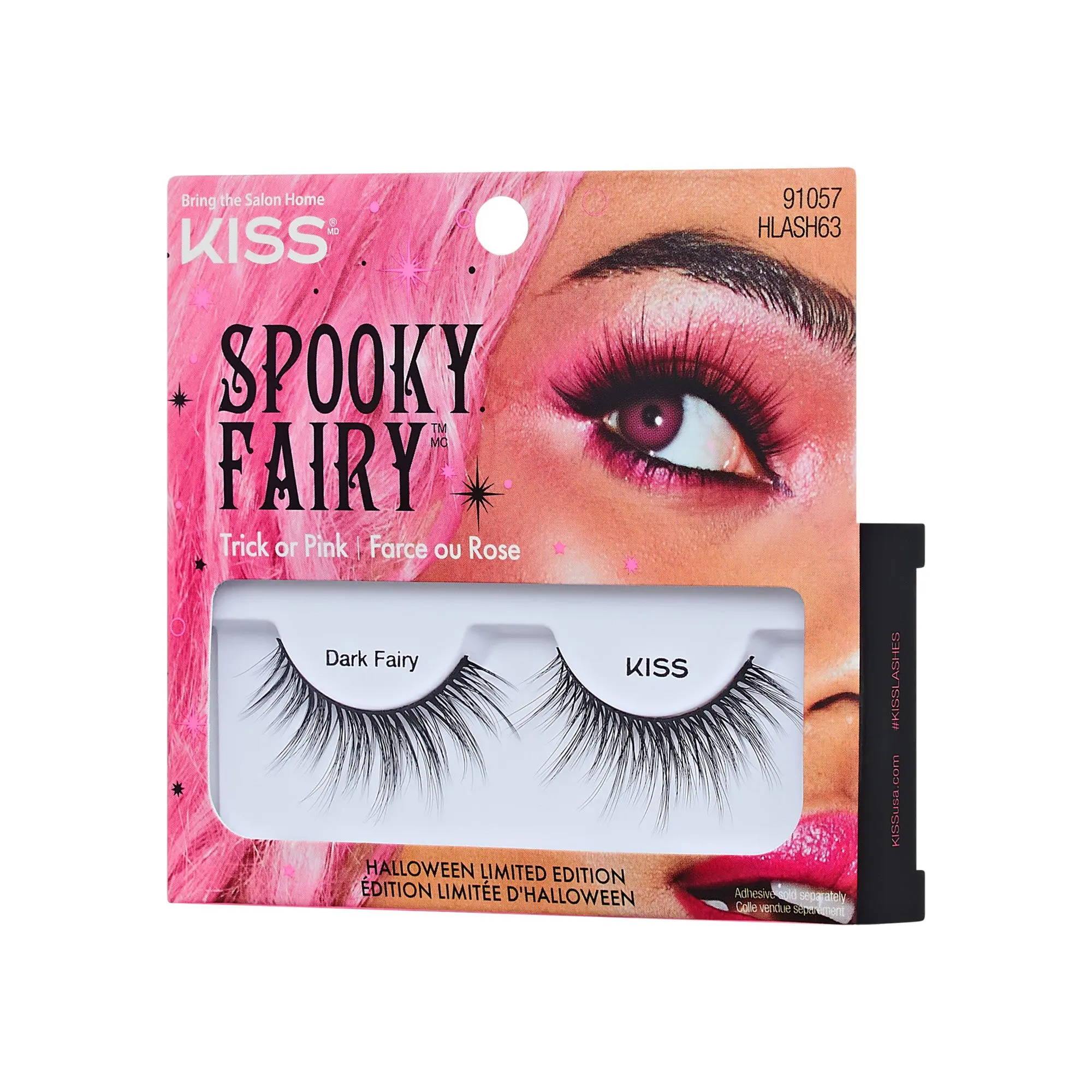 Kiss Halloween False Eyelashes - Dark fairy | 1 Pair, Strip Lashes, 14mm Kiss Halloween False Eyelashes - Dark fairy | 1 Pair, Strip Lashes, 14mm