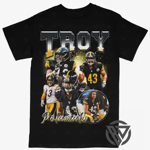 Troy Polamalu T-Shirt Pittsburgh ST-Shirtlers Football, Gift For Football Fan