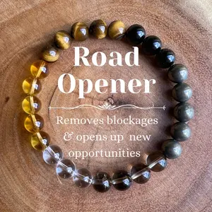 Road Opener Bracelet Removes Blockages & Opens Up New Opportunities Healing Crystal Bead Gorgeous Stone Gemstone Jewelry Energy Healing Love Girlfriend Boyfriend Souvenir Valentine Mother Anniversary New Year Christmas Halloween Birthday Gift
