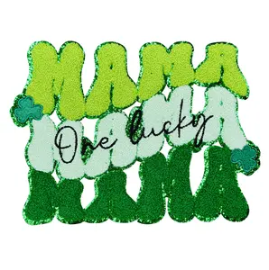'One Lucky Mama' Chenille Patch