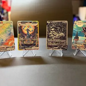 Custom metal trading cards