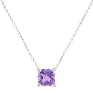 Sterling Silver Amethyst Necklace