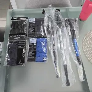 Foldable Hiking Stick, 1 Count Portable Lightweight Aluminum Alloy Trekking Pole, Retractable Hiking Pole for Outdoor Camping Hiking Camping Tools