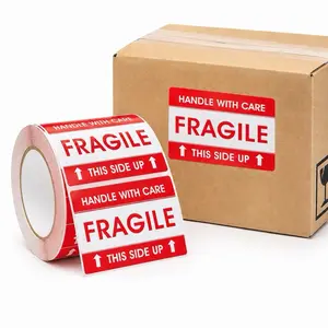Premium Fragile Shipping Sticker Roll (1000 labels)