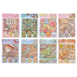 Mega Sticker Set: 4 Blank Scenes + 8 Stickers, Ultimate DIY Kit with Bonus Surprises. Create & Carry Your Art. (Tweezers Included)