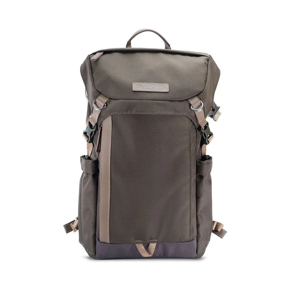 Vanguard VEO GO 42M KG Camera Backpack (Khaki-Green) – Slim Mirrorless Camera Backpack with Rear Access & Daypack Storage