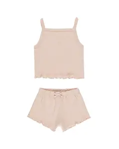Melon Pointelle Tank + Shortie Set