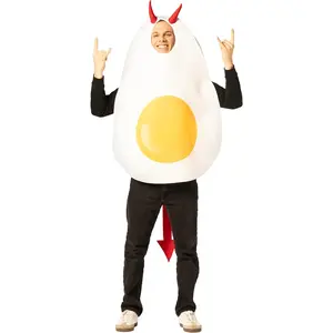 Imposta Costumes Deviled Egg with Horns Halloween Costume, Men and Women, One Size Fits Most