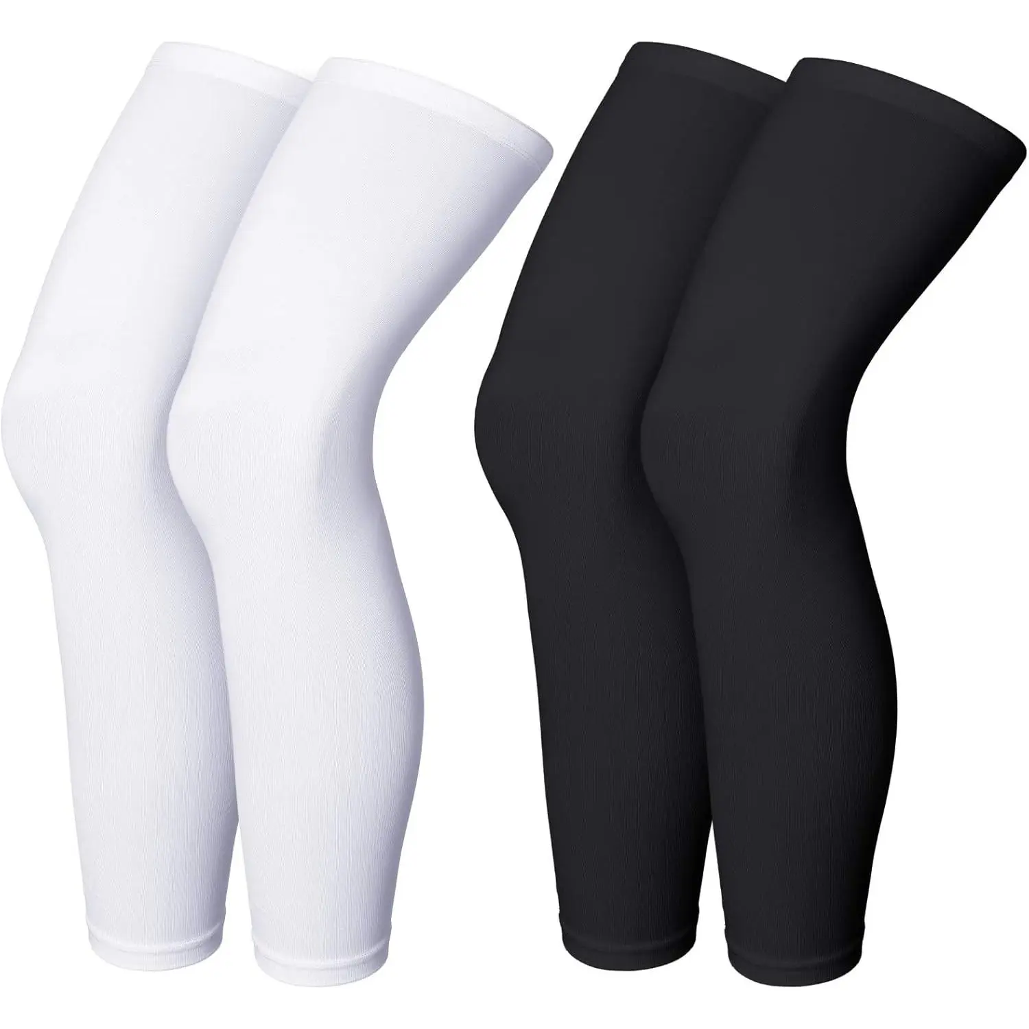 Compression Leg Sleeve Full Length Leg Sleeves Sports Cycling for Men Women, Running, Basketball