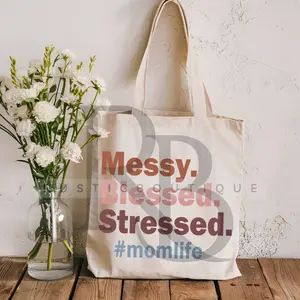 Momlife Tote Bag #Momlife Tote Bag for Mother's Day with Versatile Design and Comfortable Strap