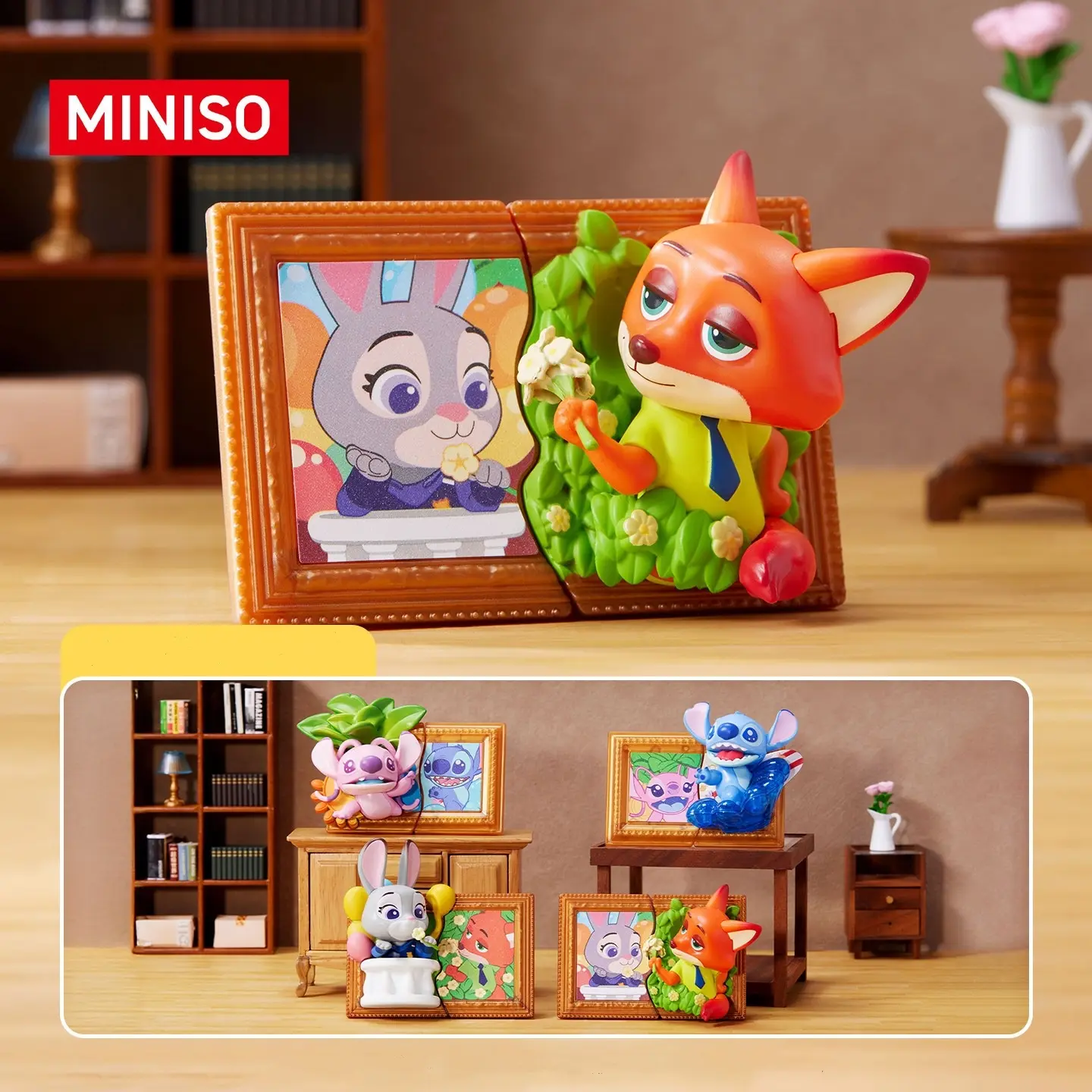 Disney Famous Paintings Magnetic Blind Box Toy, Buildable Blocks Kit, Magnet Building Set, Stocking Stuffer, Home Desktop Decoration, New Year Gift