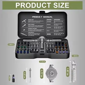 40 in1 screwdriver set, Ratcheting Screwdriver, Multifunctional Screwdriver, ratchet Steel Multi Bit Magnetic Drive Set, Multipurpose Screwdriver, DIY detachable precision repair kit for Home&Professional Use, Torx Screwdriver
