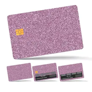Glitter Credit Card Skin Vinyl Sticker, 4 Counts Ultra-thin Waterproof & Scratch Resistant Card Sticker, Personalized Bank Card Skin Protector, DIY Decal Film