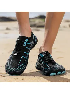 Men's Outdoor Wading Canyoneering Shoes, Mesh Breathable Quick-Drying, Non-Slip Wear-Resistant, Suitable for Beach, Outdoor, Water Sports and Casual Wear