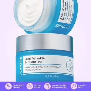 GOPURE Anti Wrinkle Moisturizer - Hydrating Peptide Blend with 4% Glyco-Peptide for Daily Skin Repair & Instant Hydration GOPURE Anti Wrinkle Moisturizer - Hydrating Peptide Blend with 4% Glyco-Peptide for Daily Skin Repair & Instant Hydration