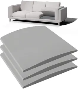 Couch Cushion Support for Sagging Seat - 20" x 20" High-Density Curved Foam Sofa Cushion Support Board, Couch Supporter for Under The Cushions, Grey 1/2/3 Pack