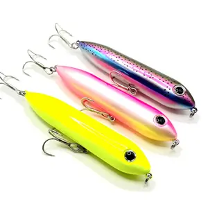 Topwater T-10 3 Pack Bundle Chartreuse/Slick Pink/Rainbow