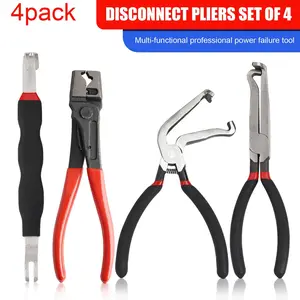 4Pcs Auto Electrical Connector Disconnect Pliers Set | Wire Harness Separator Tool Kit | Automotive Wiring Disconnect Pliers for Car Truck Boat Electrical Repair