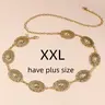 【Black Friday】Women's Vintage Oval Pendant Body Chain Belt, Boho Style Adjustable Waist Chain for Jeans, Dresses & Bikinis, All-Season Accessory