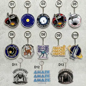 [Keychain] Project Hail Mary Inspired Keychain charm, Sci Fi Novels Fandom Acrylic Keychain, Fanart Gift