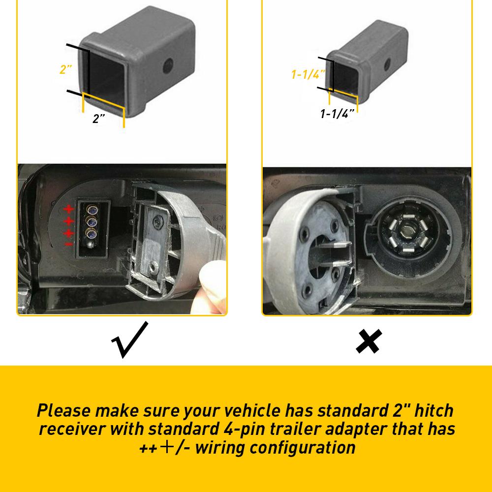 AUXITO Smoked Lens 15-LED Brake Light Trailer Hitch Cover Fit Towing & Hauling 2" Size
